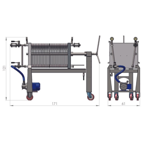 EUR 50 CON PLACAS MOPLEN con bomba INOX JetX TF.380V - Imagen 2
